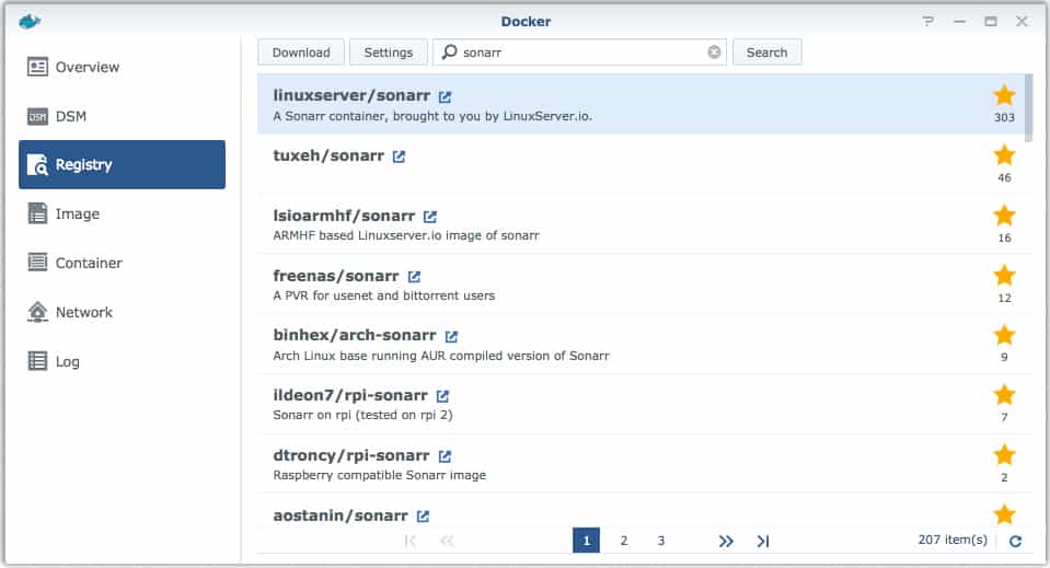 how to configure sonarr with docker