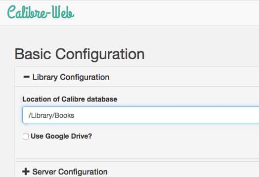 calibre web database